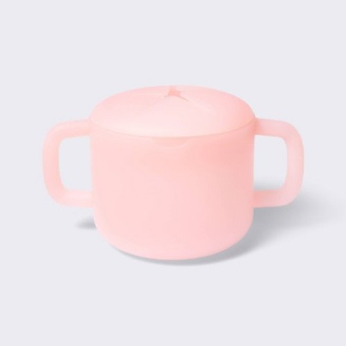 Silicone Snack Cup with Removable Lid - Pink - Cloud Island™