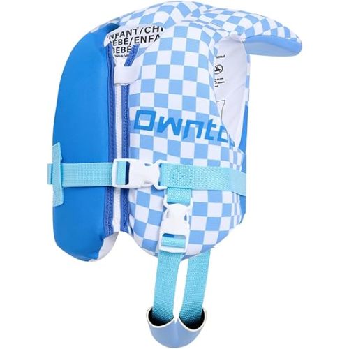 Owntop Toddler Swim Vest Kids Float Jacket Swimming Aid for Children 20-30-40-50 lbs with Adjustable Safety Straps Age 1-6 Years