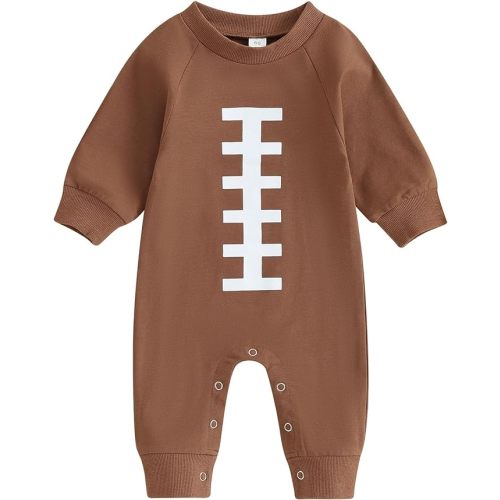 BULINGNA Newborn Football Jumpsuig Onesie