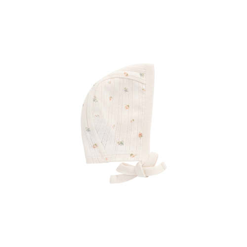 Organic Cotton Pointelle Bonnet - Sweet Magnolia Simple – Jamie Kay USA