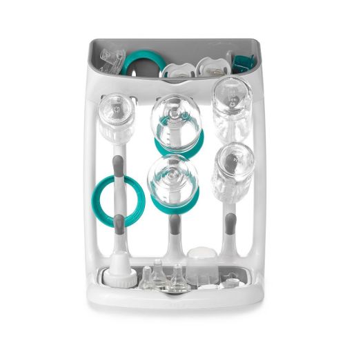 OXO Tot Space Saving Drying Rack - Gray: Cupboard Mount, Countertop Placement, Bottle Drying Racks