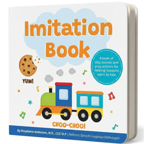 Imitation Book: Interactive & Fun Learn to Talk Board Book For Toddlers Ages 0-4, Written by a Speech Therapist