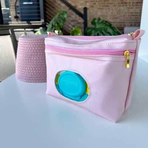 Embroidered Diaper Wipe Pouch: Waterproof Baby Travel Organizer