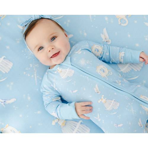 CINDERELLA Bamboo Baby Pajamas, Princess Baby Pajamas, Bamboo Baby Sleepers, Baby Romper, Zippered Baby Romper, Baby Girl Bamboo Pajamas