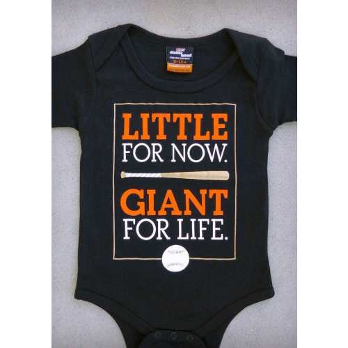 Little Giant (San Francisco Giants) - SF-inspired Baseball Baby Graphic Onepiece & T-shirt // SF Giants // MLB // New Baby // Cute Boy Gift
