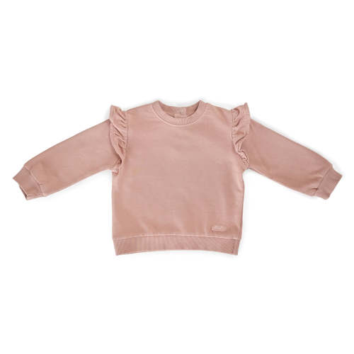 French Terry Ruffle Sweatshirt