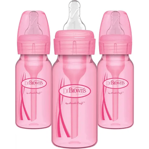 Dr. Brown's Options Baby Bottles, Pink, 3 Count