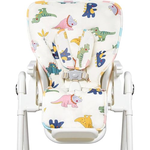 IPOZITO Baby High Chair Cover, Machine Washable High Chair Pad, Soft Highchairs Covers for Baby, Protects from Spills and Crumbs, Fits 3-5 Point Harness Chairs