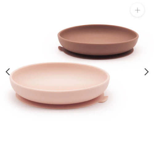 Silicone Suction Baby Plate Set - Blush / Terracotta