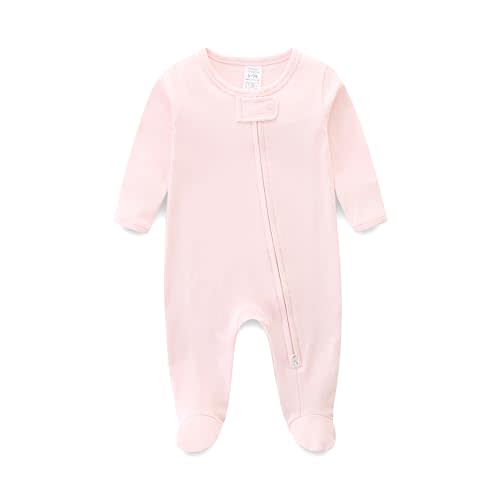 Babymine Baby Girl Boy Zipper Sleepers Clothes,Cotton Toddler Pajamas,Cute Onesie Outfits Newborn Footies
