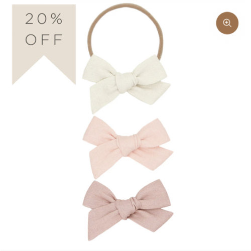 Classic Bow 3 Pack: Ballet Headbands
