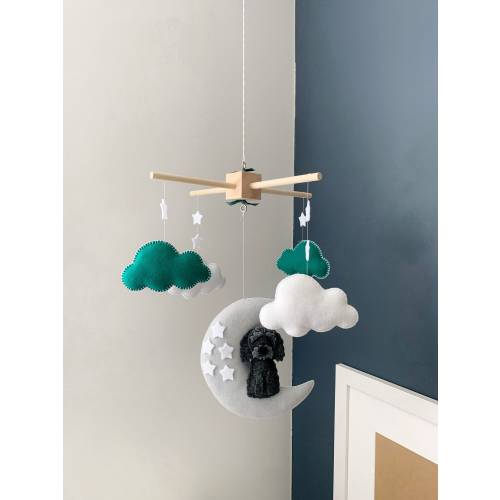 Baby mobile - Dog mobile - Baby Crib Mobile - Baby Mobile dog - puppy Mobile -  labradoodle mobile - baby mobile labradoodle