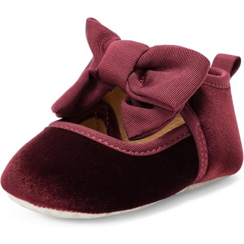 Bergandy Mary Jane Shoes with Bow