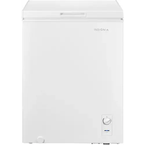 Insignia™ - 5 Cu. Ft. Garage-Ready Chest Freezer - White