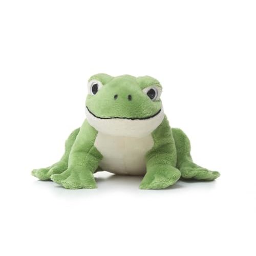TAMMYFLYFLY Cute Realistic Green Frog Plush Toy Green Frog Stuffed Animal Lifelike Animal Doll 15cm