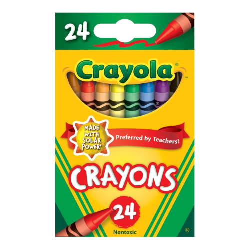 Crayola Bold Colored Classic Crayons, 24 Count for Back to School and Class