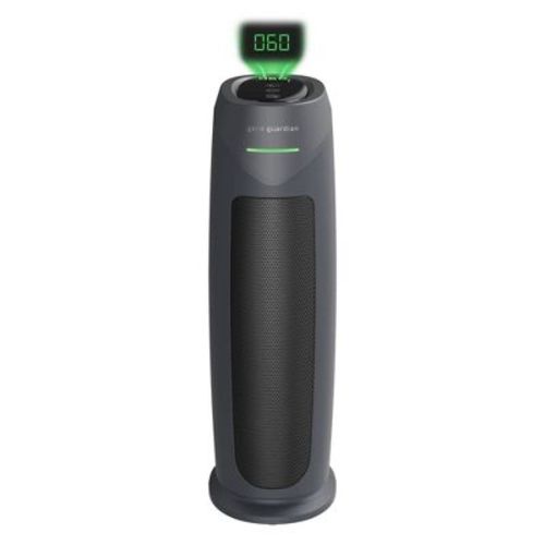 GermGuardian Intelligent 22in Tower Air Purifier HEPA Filter UV-C Intellisense with AQI: UV Light Sanitizer, 500-800 sq. ft. Coverage