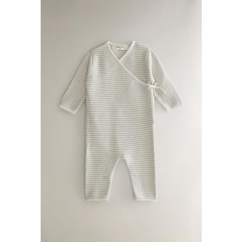 COTTON AND SILK BABY ROMPER - Light beige | ZARA United States