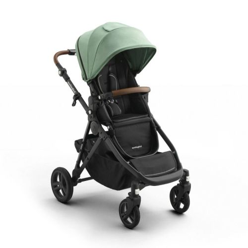 Mockingbird Modular Single-To-Double Full Size Stroller 3.0 - Sage: Adjustable Handle, Flat-Free Tires, Anodized Aluminum, One-Hand Fold