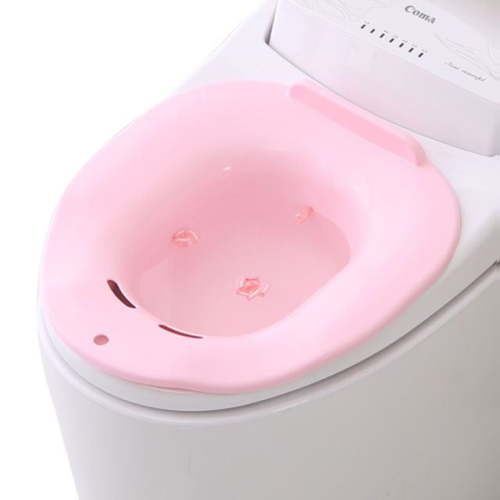 Portable Non Foldable Sitz Bath for Toilet , Bidet Perineal Bottle for Postpartum Care and Hemorrhoid Relief, Squat Free Sitting Wash Basin for Elderly and Adults Personal Hygiene