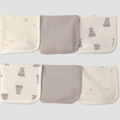 Carter's Just One You® Baby 6pk Washcloth - Brown Bear
