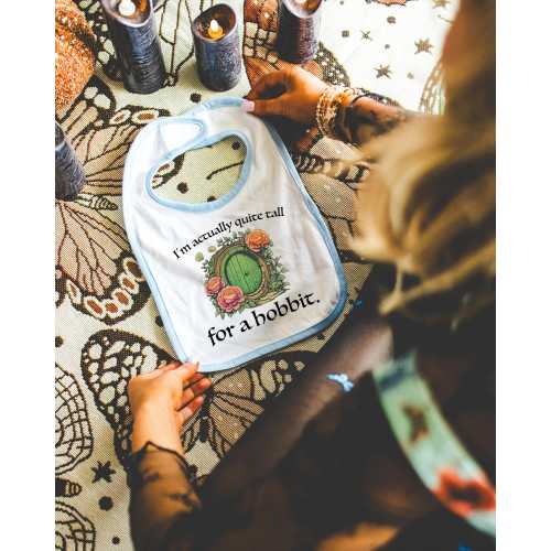Quite Tall for a Hobbit LOTR Bib Nerdy Baby Bib Baby Shower Gift Infant Clothing Lord of the Ring Fantasy Clothing