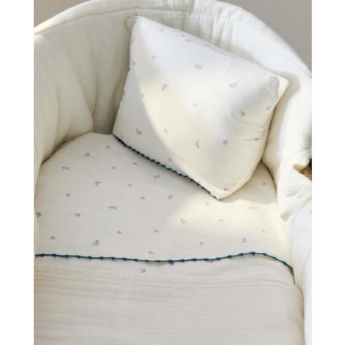 LEAF AND DOT MINICRIB SHEET SET
