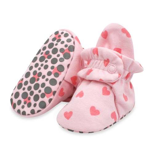 Simply Hearts Organic Cotton Gripper Baby Bootie – Zutano