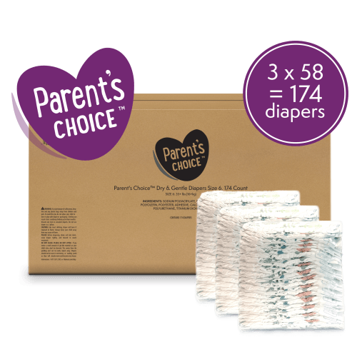 Parent's Choice Dry & Gentle Diapers Size 6, 174 Count (Select for More Options)
