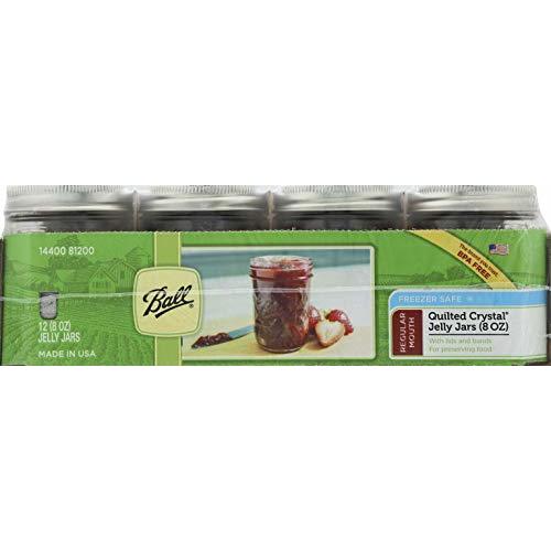 Ball Jar Quilted Crystal Jelly (Case of 12), 8 oz