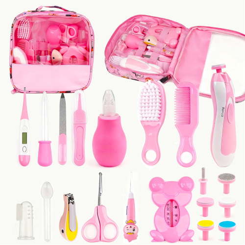 20 in 1 Baby Grooming Kit, Electric Nail File Trimmer Baby Essentials, Newborn Essentials Must Haves Kits with Hair Brush Comb for Newborn Infant Toddlers Baby Boys Girls Kids,Baby Shower Gifts