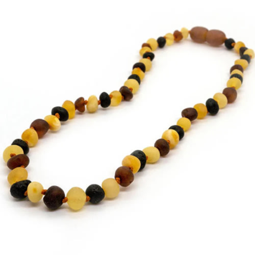 Raw Baltic Amber Teething Necklace Babies 12.5" Baltic Essentials