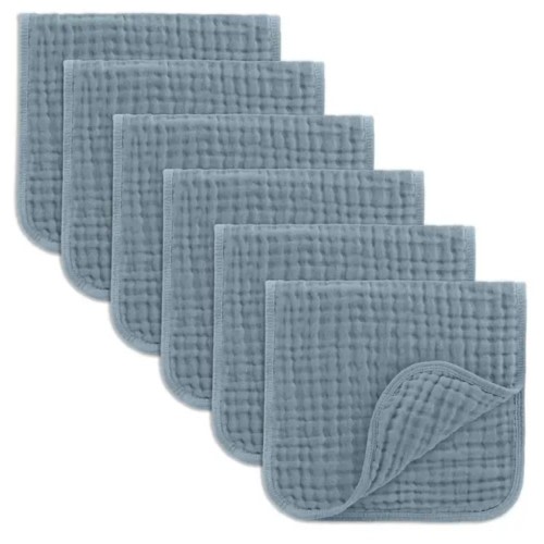 Muslin Burp Cloths (6 Pack)