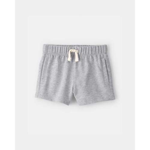 Baby Boy French Terry Shorts - Heather Grey | Carter's