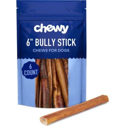 CHEWY MADE Standard Bully Stick 6" Dog Treats (FORMERLY BONES & CHEWS), 6 count - Chewy.com