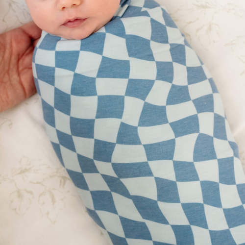 Knit Swaddle Blanket - Miles