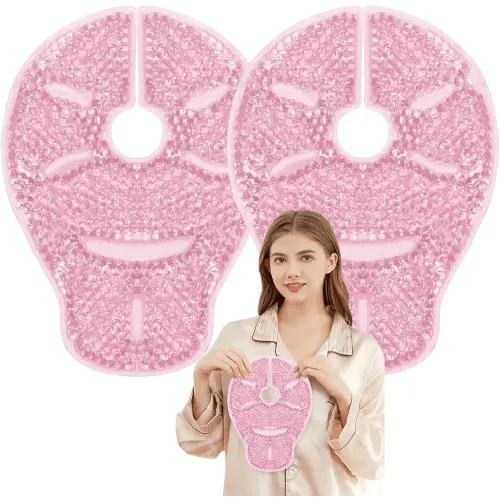 Breast Therapy Ice Packs Large Hot Cold Breast Pads, Nipple Cooling Gel Pads for Clogged Milk Duct Relief, Engorgement, Breast Augmentation Surgery, Breastfeeding Essentials for New Moms, 2 Pack