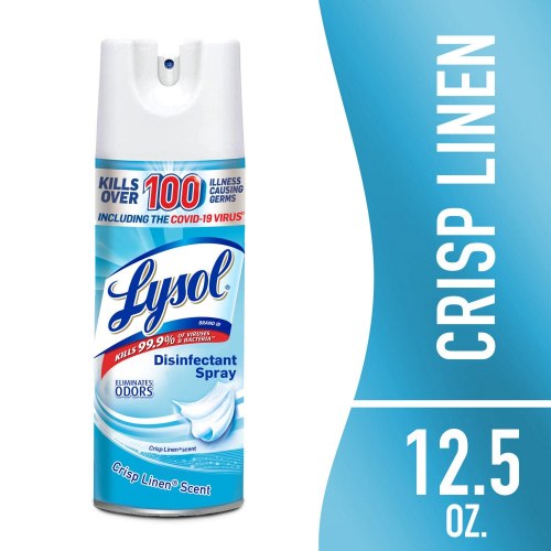Lysol Disinfectant Spray, Crisp Linen, 12.5 OZ