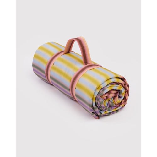 Puffy Picnic Blanket - Gradient Stripe Multi