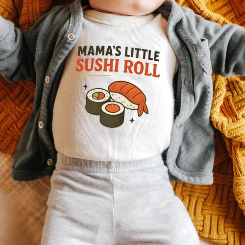 Sushi Roll Tshirt Kids Toddler, This Is How I Roll Sushi Shirt for Kids, Sushi Lover Tshirt, Cool Shirt Kids, Sushi Onesie®, Mama's Little