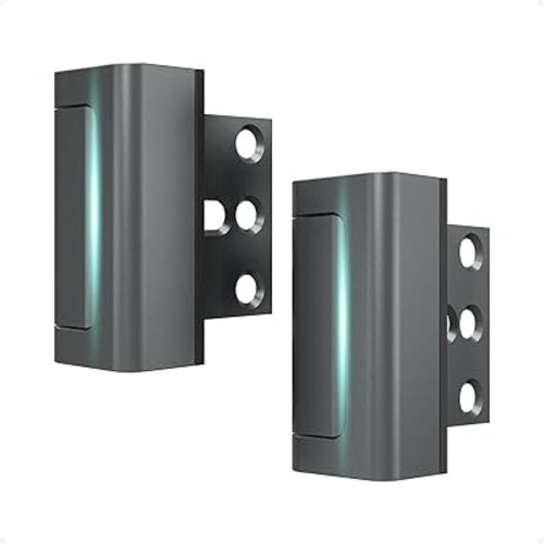 2Pack Home Security Door Reinforcement Lock Childproof, Door Lock for Kid Safety, Door Latch Stopper for Front Door Inside Top of Door, Aluminum Construction Finish