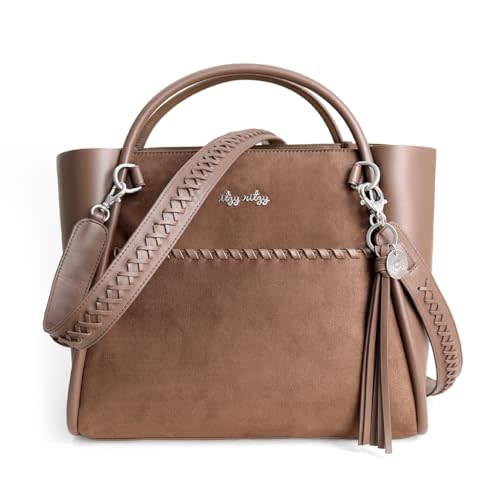 Itzy Ritzy Boss Tote Diaper Bag, Vegan Leather with Changing Pad | Includes Stroller Straps, 4 Pockets, Removable Tassel & Spacious Interior for Stylish Organization of Baby Essentials & More
