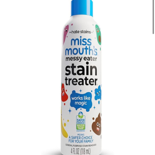 Miss Mouth's Messy Eater Stain Treater Spray - 4oz 2 Pack Stain Remover - Newborn & Baby Essentials - No Dry Cleaning Food, Grease, Coffee Off Laundry, Underwear, Fabric