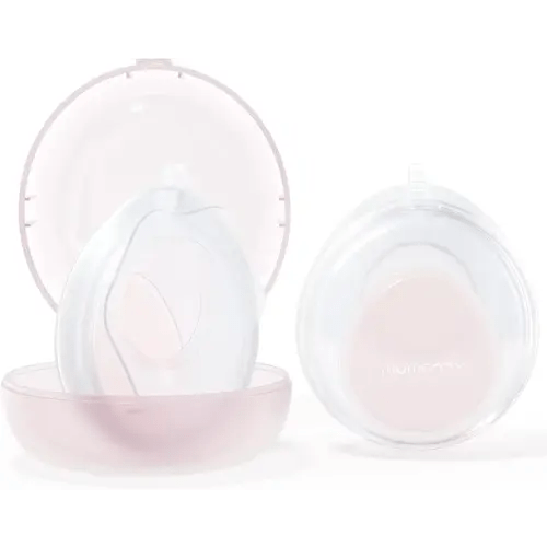 Momcozy Breast Milk Collector, Slim Discreet Silicone Breast Shells 1oz 2pc