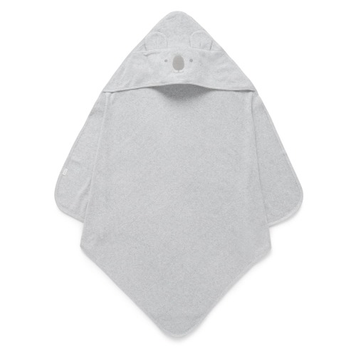 Grey Koala Hooded Towel - Baby Homewares - Purebaby - Purebaby