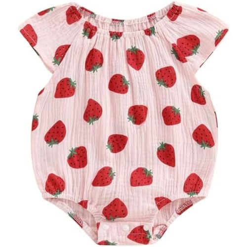Mubineo Baby Girl Boy Summer Cotton Linen Romper Clothes Basic Plain Ruffle Sleeveless Comfy Rompers Newborn Tops
