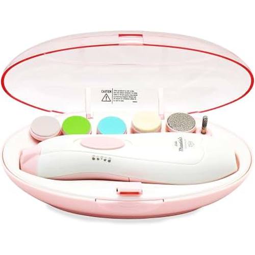 Amazon.com: Little Martin’s Drawer Baby Nail Trimmer File with Light - Safe Electric Nail Clippers Kit for Newborn Infant Toddler Kids Toes and Fingernails - Care, Polish and Trim - Battery Operated (AA), Pink