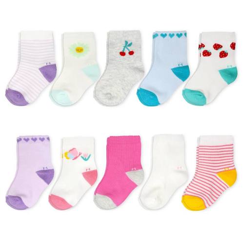 Baby & Toddler Girl Jumping Beans® 10-pk. Garden Crew Socks