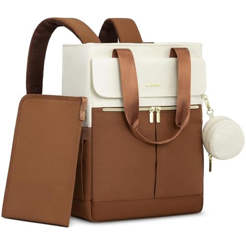 LOVEVOOK Diaper Bag Backpack,Diaper Tote Bag with Insulated Pockets,Baby Bag for Girl Boy with Changing Pad,Large Baby Diaper Bag with Pacifier Case,Anti-Theft Travel Backpack for Women