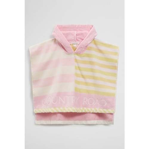 Pink Yellow Stripe Swim Poncho - Swimwear | Country Road